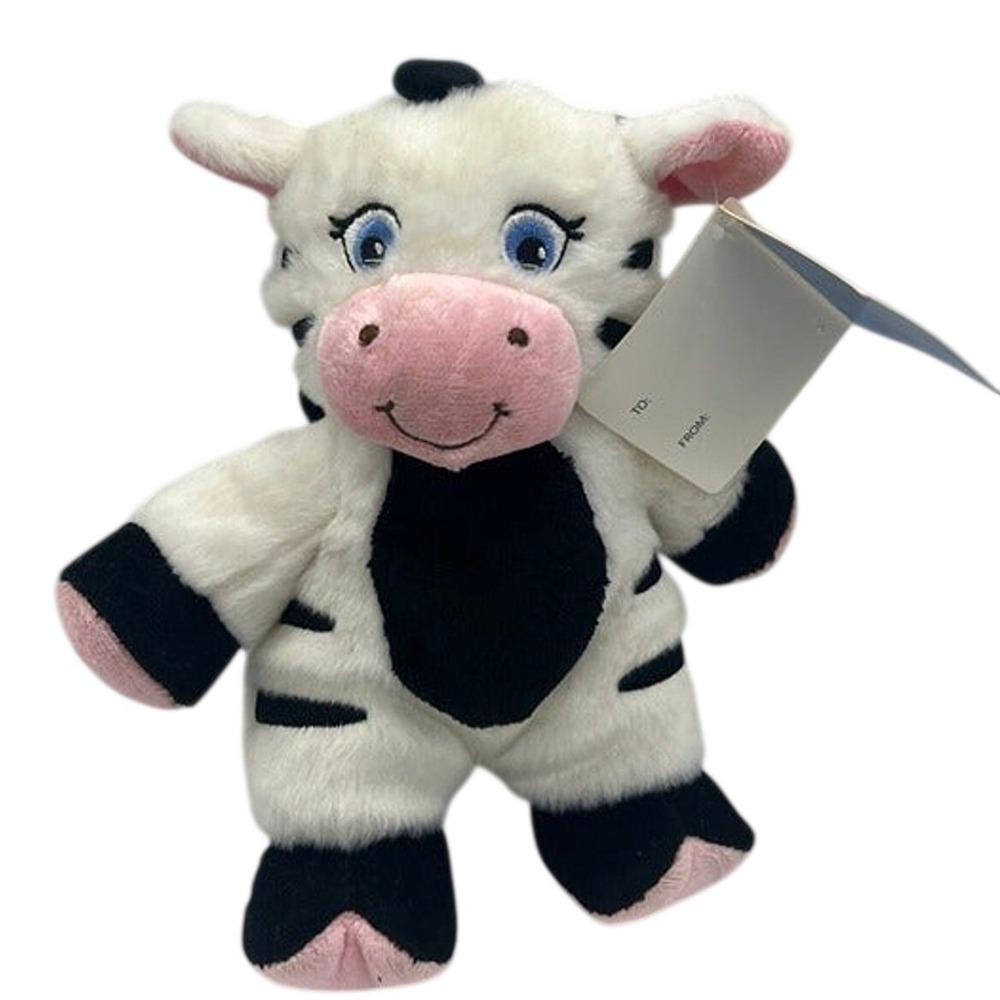 Garanimals Zebra Plush Stuffed Animal White Black Pink Striped Blue Eyes NWT